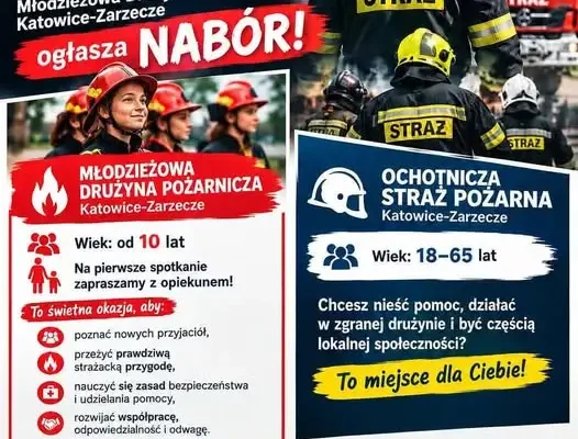Młodzieżowa Drużyna Pożarnicza w Katowicach-Zarzeczu zaprasza na pierwsze spotkanie