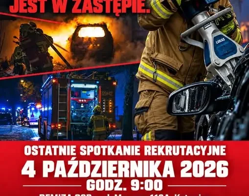 Ostatnia szansa na spotkanie rekrutacyjne w OSP Katowice Szopienice