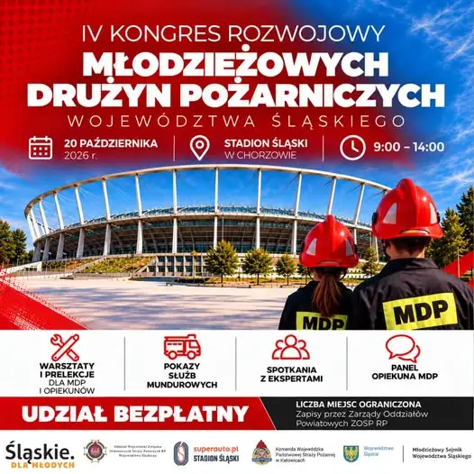 IV Kongres Rozwojowy Młodzieżowych Drużyn Pożarniczych na Stadionie Śląskim