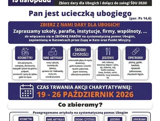 Katowicka szkoła włącza się w 10. Światowy Dzień Ubogich – zbiórka darów trwa