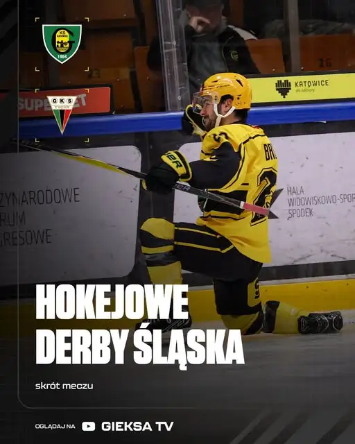 Derby Śląska w hokeju: GKS Katowice przegrywa z rywalem. Skrót meczu dostępny