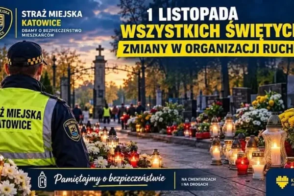 Wszystkich Świętych 2026 w Katowicach: zmiany w ruchu przy cmentarzach