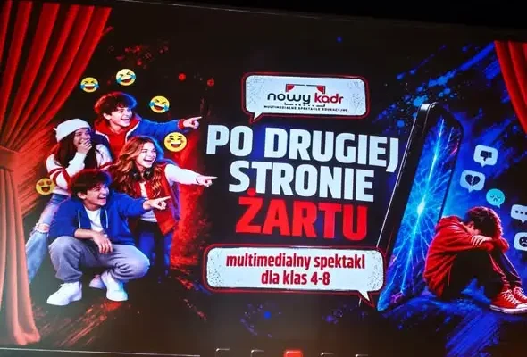 Uczniowie klas 4-8 w Kinie Kosmos: lekcja o hejcie i emocjach w sieci